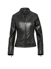 bugatti - Leather jacket - schwarz Thumbnail Image 1