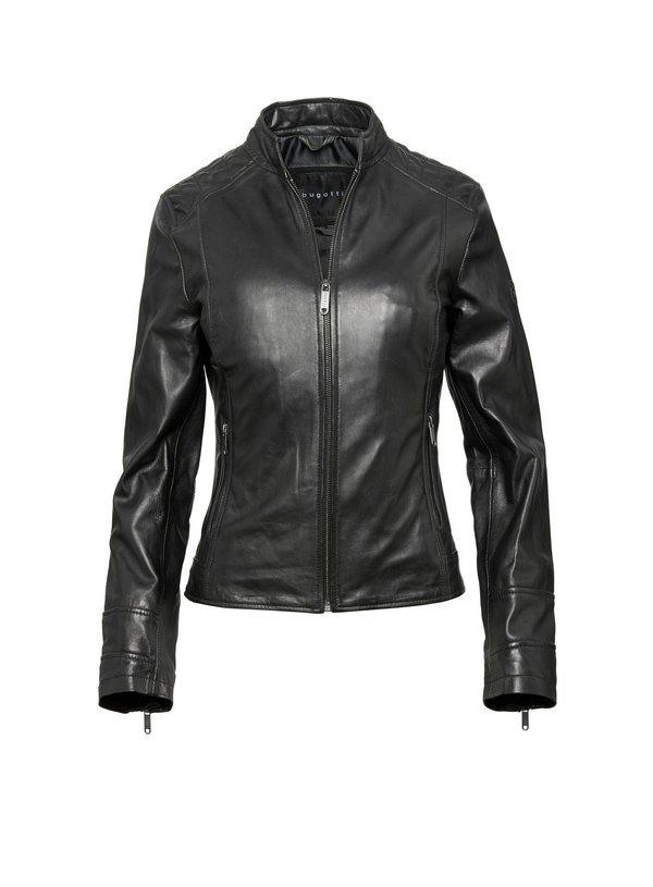 Lederjacke - schwarz