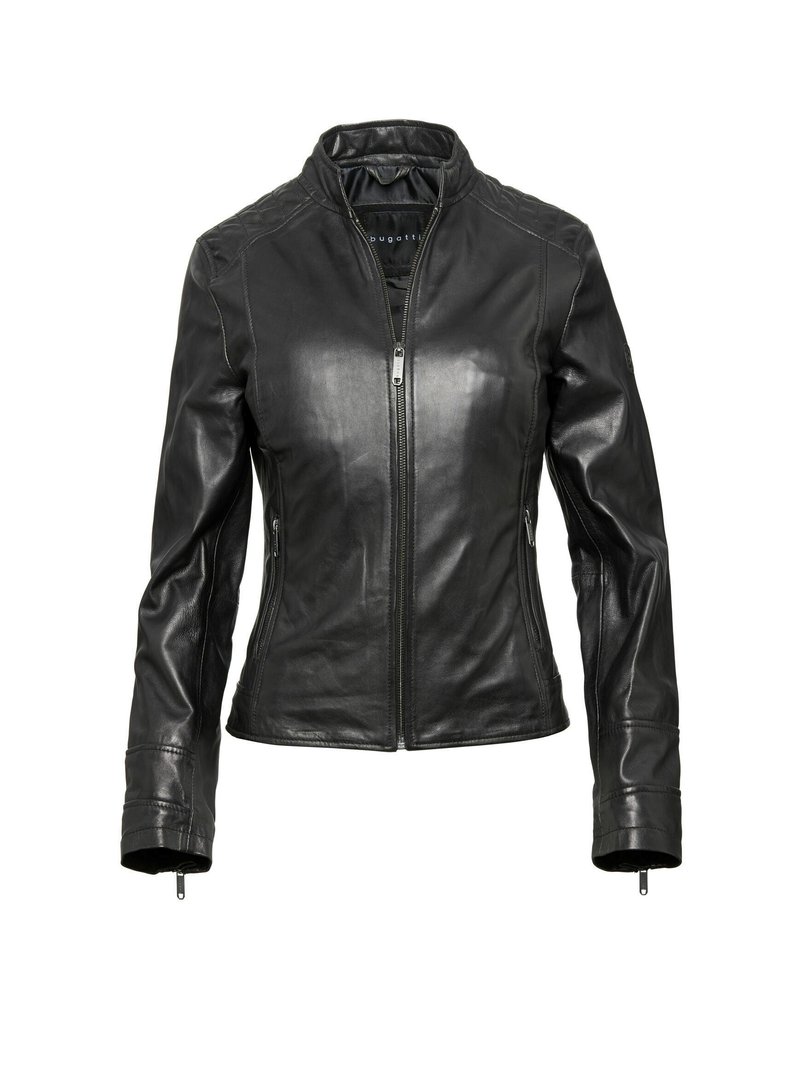 bugatti - Leather jacket - schwarz, Enlarge