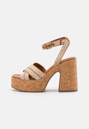 ALANII - Platform sandals - natural