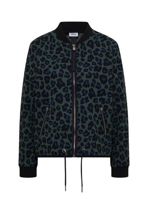Cecil, BLOUSON MIT TUNNELZUG UND LEO-MUSTER - Blouson Bomber - dried olive green