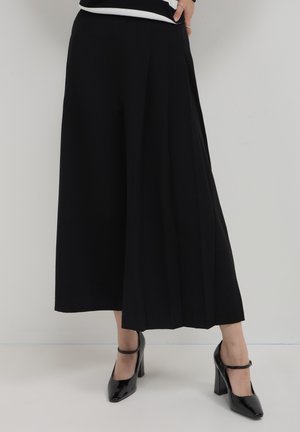 Calliope CULOTTE CON PIEGHE  - A-line skirt - nero