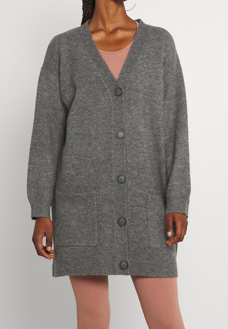 Even&Odd Chaqueta de punto - mottled dark grey