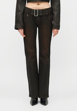 SOHO BELTED GREASED - Jeans Relaxed Fit - brown