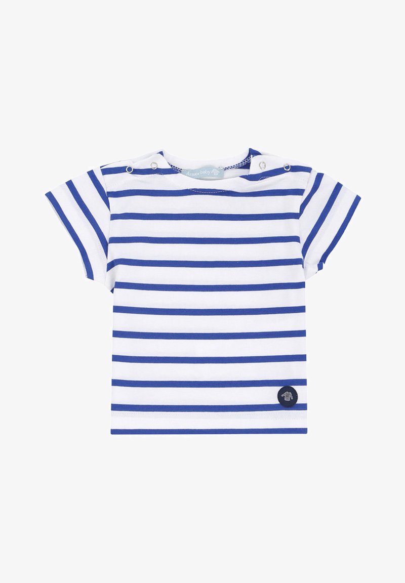 Armor lux BABY MARINIÈRE CLASSIC T-SHIRT - T-shirt imprimé - blanc/etoile