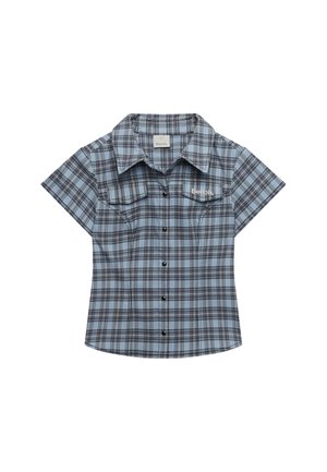 Bench, BENCH X SUPERDRY &AMP; CO BENCH FITTED CHECK SHORT SLEEVE SHIRT - Skjortebluser - blue moody check  moonbeam