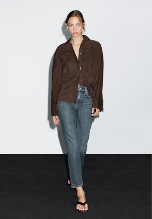 MID-RISE  - Jeans Slim Fit - mottled blue