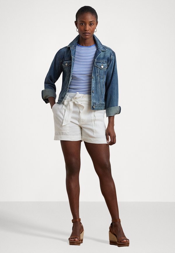 STRIPED STRETCH COTTON CREWNECK TEE - Print T-shirt3