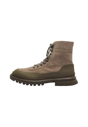 FEDERICO  - Gležnjače s vezicama - taupe suede
