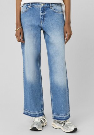 TAILLE BASSE - Jean droit - bleu moyen