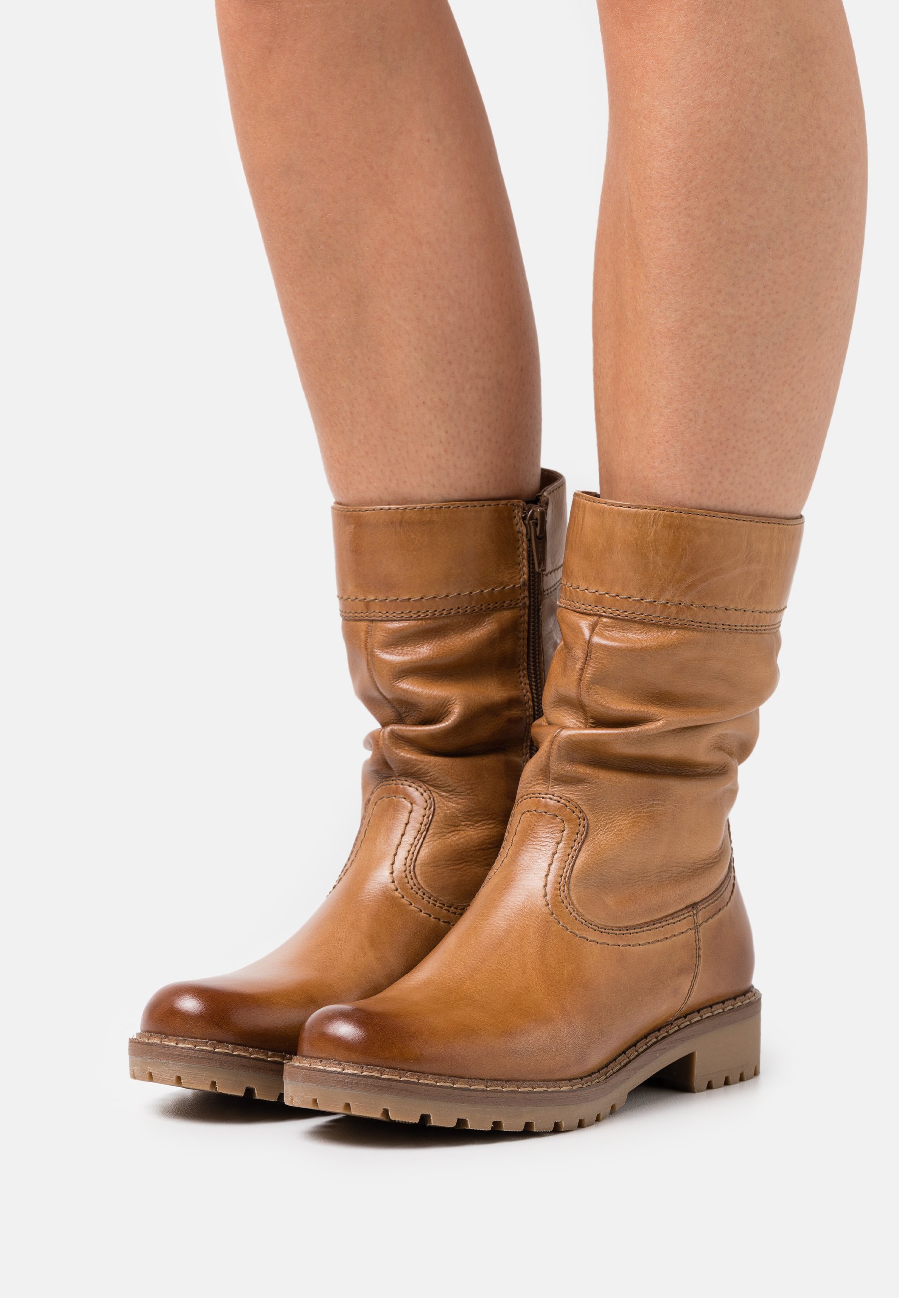 Anna Field LEATHER - Korte laarzen - cognac/Cognac - Zalando.nl