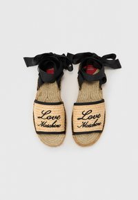 Love Moschino LOVE ROPE - Espadrile - natural/black