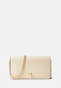 Lauren Ralph Lauren LEATHER CROSSBODY TURN-LOCK TECH CASE - Torba preko tijela - explorer sand