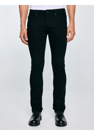 TERRY - Egyenes szárú farmer - metallicschwarz