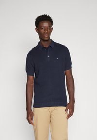 Tommy Hilfiger - CHAIN RIDGE STRUCTURE  - Polo - desert sky Imagen en miniatura 1