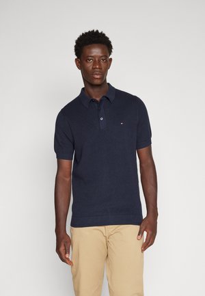 Tommy Hilfiger CHAIN RIDGE STRUCTURE  - Polo marškinėliai - desert sky