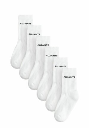 LOGO CUSHIONED SOLE 6 PACK  - Socks - white