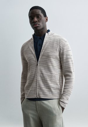 CARDIGAN - Gilet - beige/green