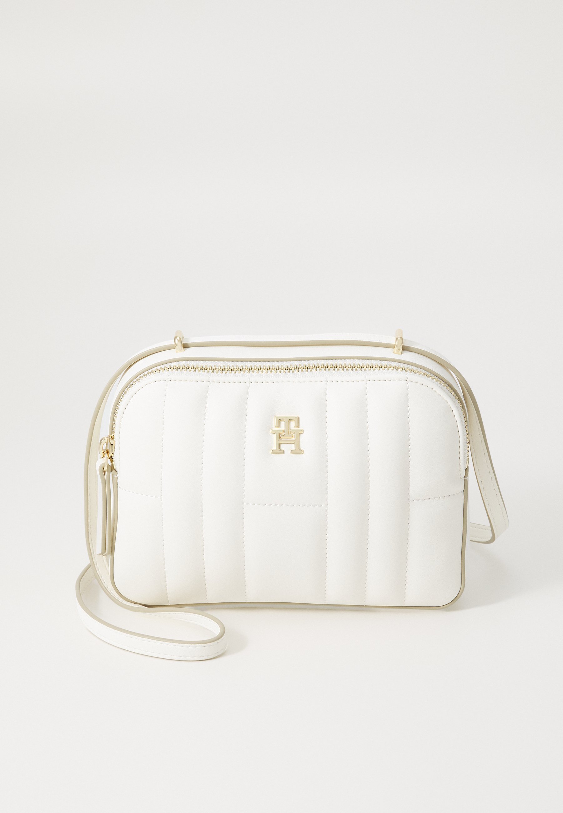 トミー Tommy Hilfiger FEMININE CAMERA BAG - Geantă crossbody - ivory
