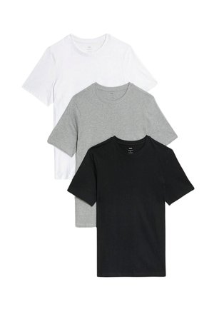 Marks & Spencer 3 PACK - T-Shirt basic - grey mix