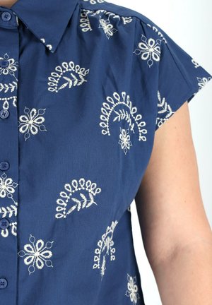 DreiMaster, DREIMASTER BLUSE - Chemisier - marine wollweiss