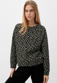 s.Oliver MIT ALLOVER-MUSTER - Sweatshirt - schwarz