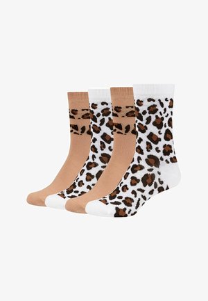 s.Oliver, SOCKEN ORIGINALS LEO 4ER PACK - Socken - light beige