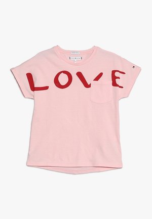 BOLD TEXT GROWN ON TEE - T-shirt print - pink