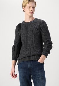 Jack & Jones JJJONES CREW NECK - Džemperis - asphalt