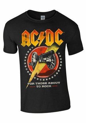 AC DC FOR THOSE ABOUT TO ROCK NEW   - Printtipaita - black