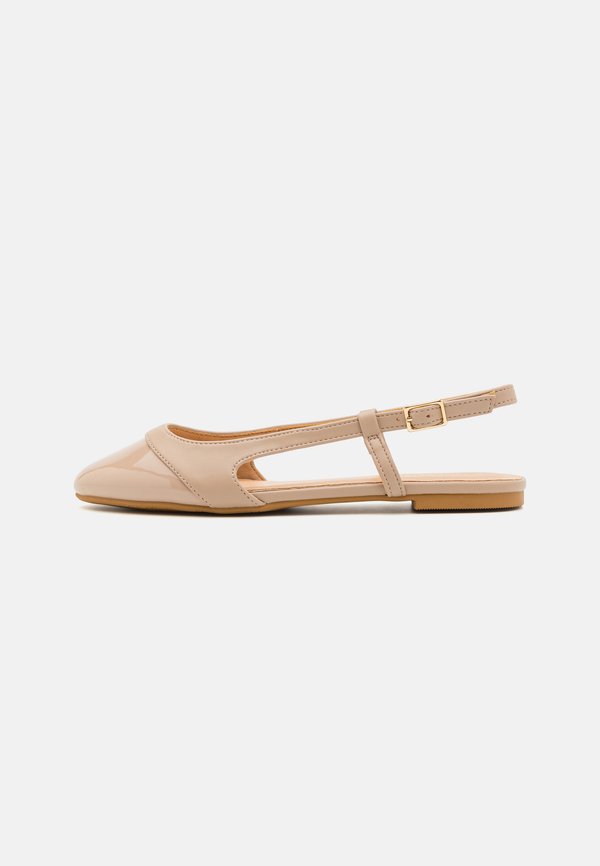 Slingback ballet pumps - beige