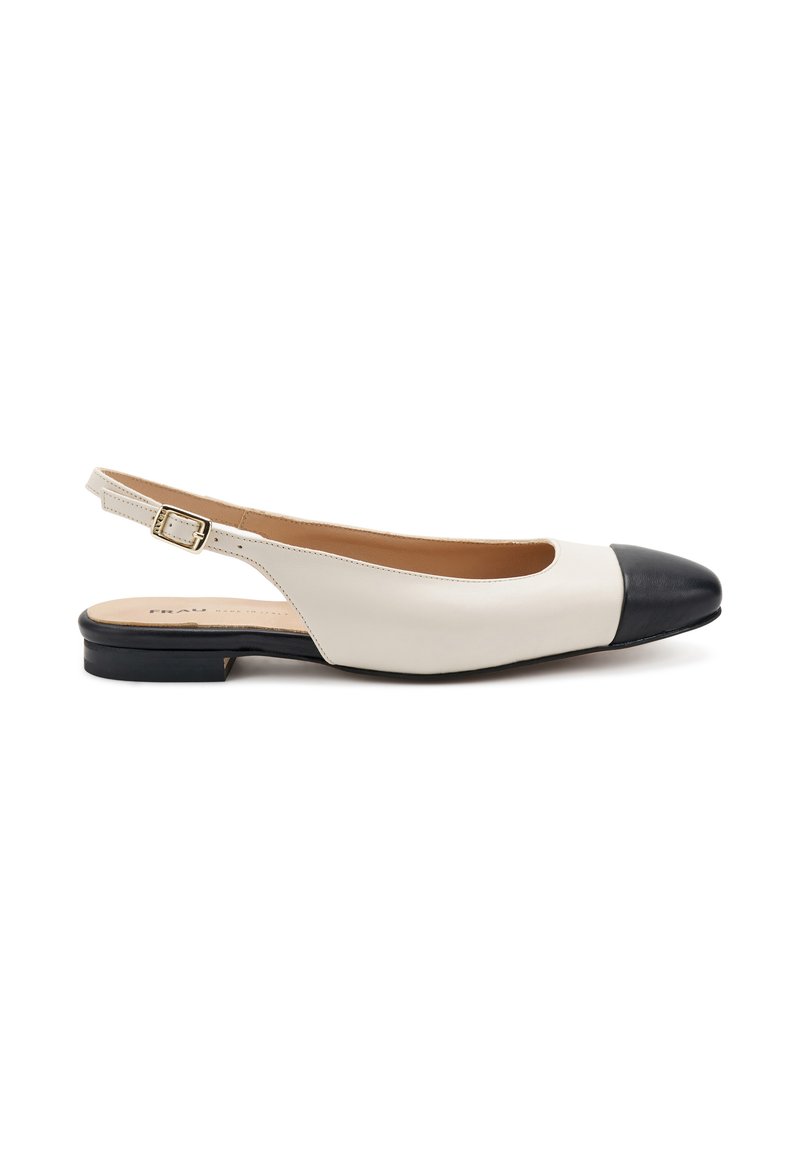 Frau Shoes SQUARE-TOED - Ballerine sling - blackbutter