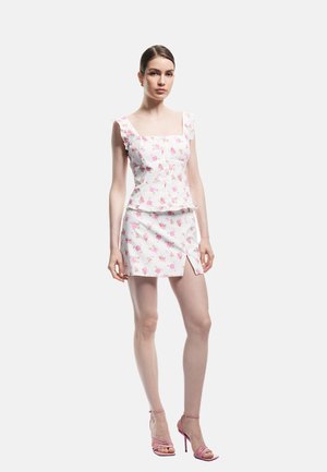 FLORAL  - A-linjekjol - pink