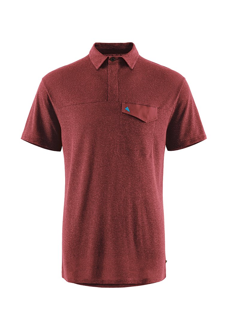 Klättermusen Poloshirt donkerrood Klättermusen Poloshirt donkerrood