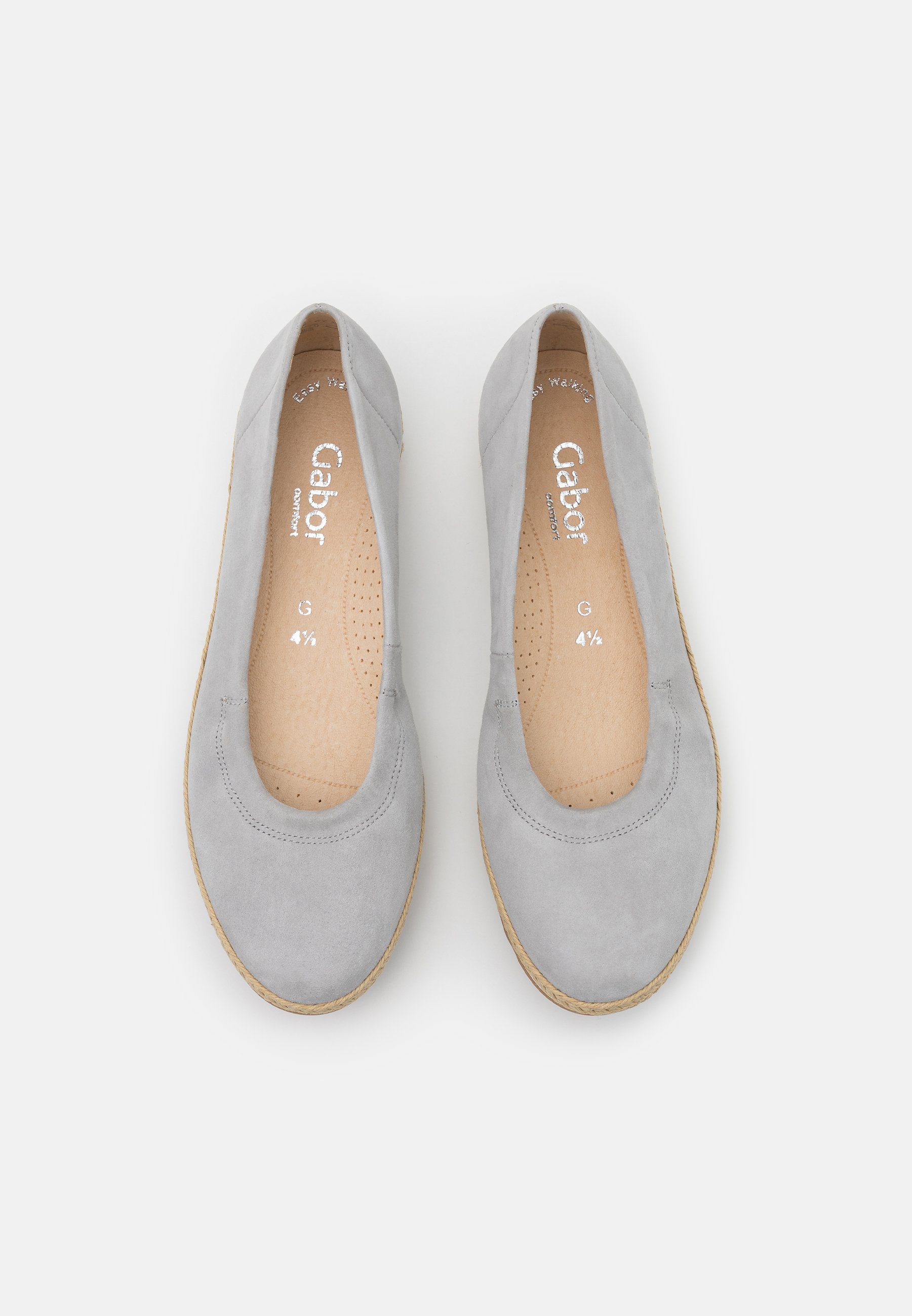 grey ballet pumps