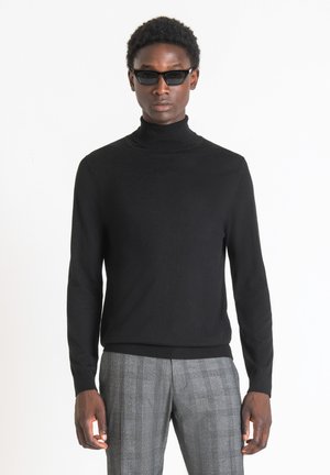 REGULAR FIT TURTLENECK - Maglione - black