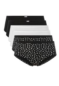 Ikke valgt, schwarz weiß geblümt