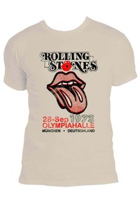Paradiso Clothing THE ROLLING STONES MUNICH FLYER - Print T-shirt - sand