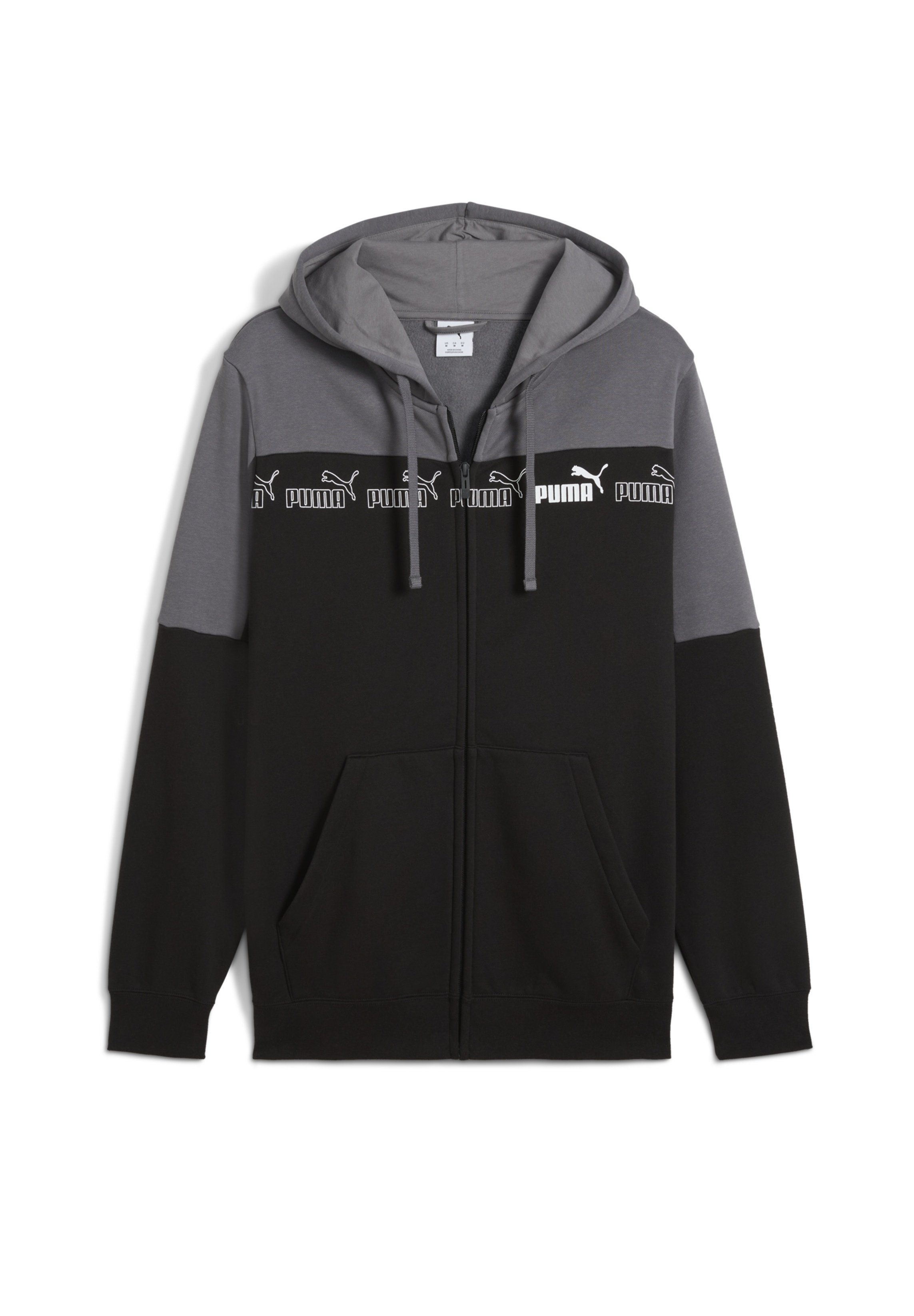 Puma AROUND THE BLOCK - Zip-up sweatshirt - cool dark gray/grey