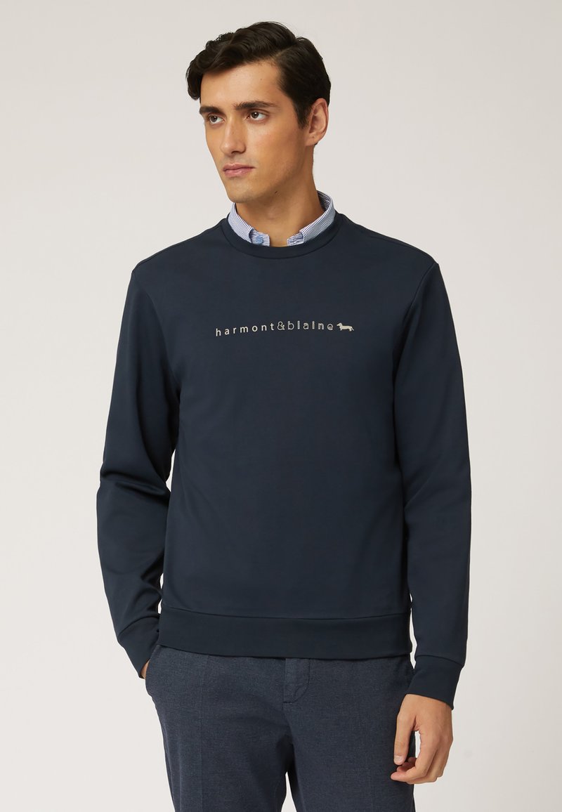 Harmont & Blaine LOGO 3D Sweatshirt blu scuro/bleu marine ZALANDO.FR