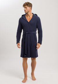 Hanro NIGHT DAY - Morgonrock - deep navy