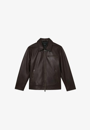 Reiss, Kožená bunda - brown