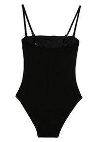 Koton BASIC STRAPPY REMOVABLE STRAPPY TISSUED - Badedragt - black
