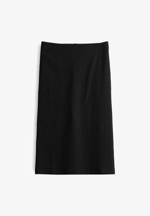 OPUS, SLIM CRINKLE FIT - Kokerrok - black