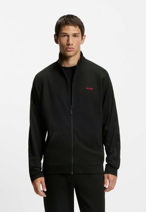 Felpa con zip - black one