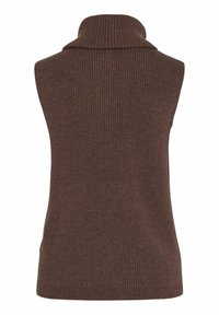 VILA Svetr - dark brown
