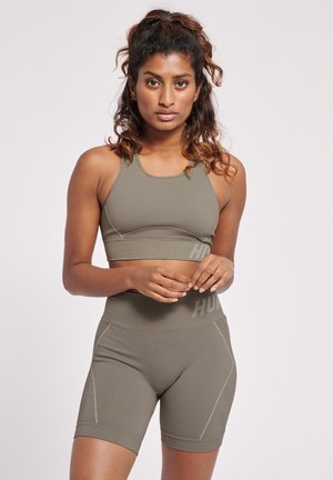 CHRISTEL SEAMLESS  - Medium support sports bra - chateau gray driftwood melange
