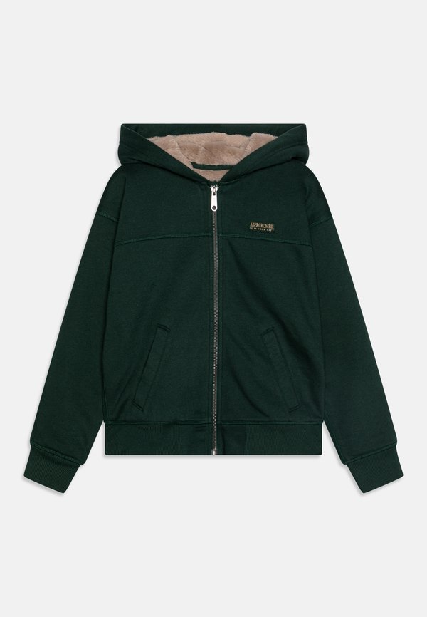 ESSENTIAL - Zip-up sweatshirt - darkest spruce