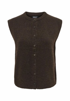 ONLY, ONLSIMONI VEST KNT NOOS - Veste sans manches - coffee bean