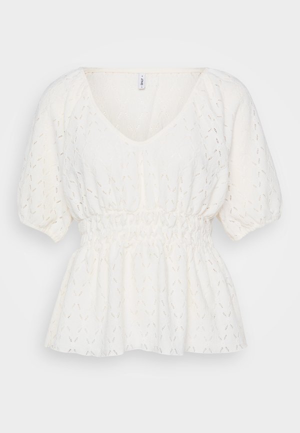 ONLROSA V NECK - Print T-shirt - cloud dancer3